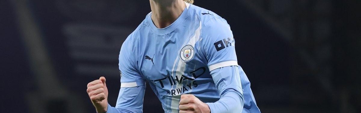 世界杯比赛直播地址-6场8球3助攻，哈兰德是英超曼市德比参与进球最多的曼城球员